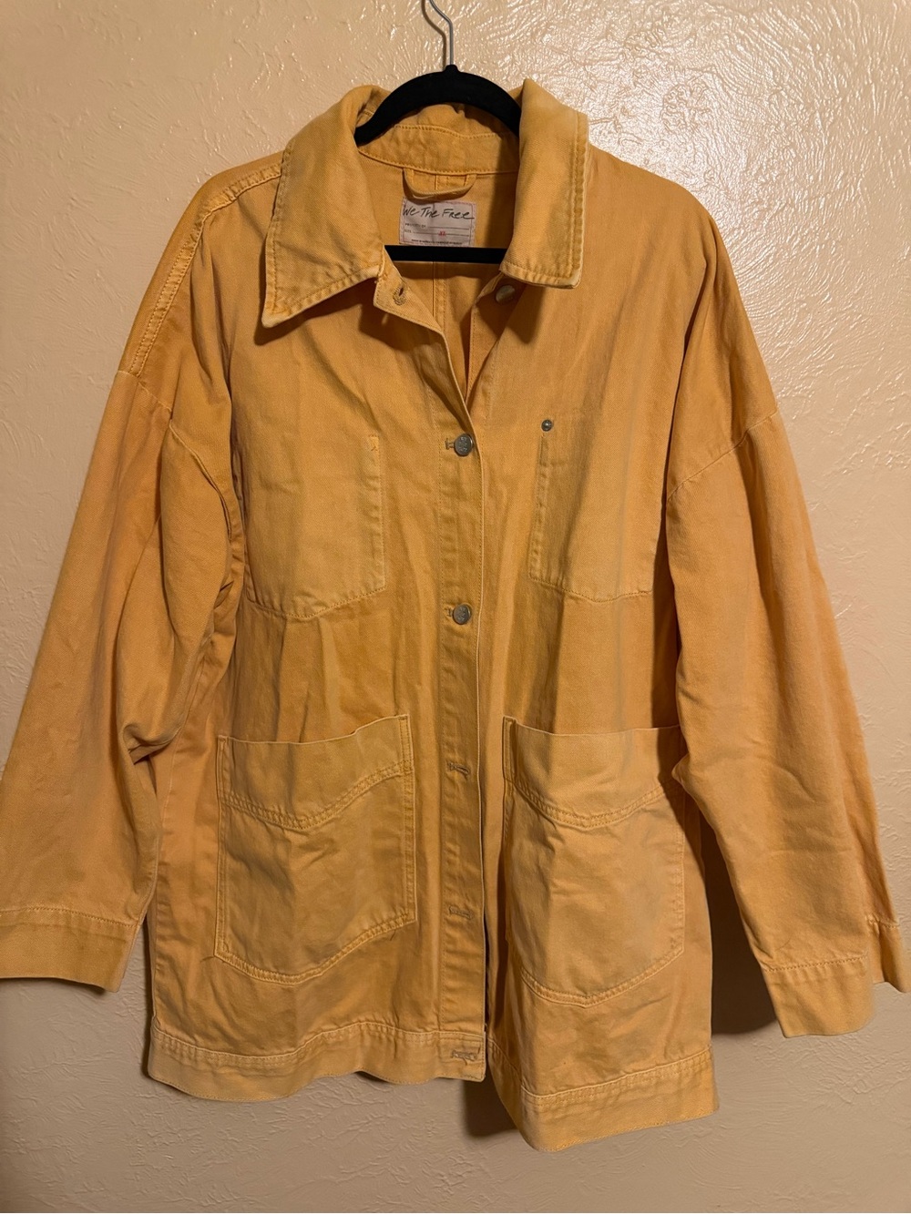 Vintage-Inspired orange Utility Jacket - Free People